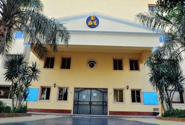 The British School in Cairo in front of the Shooting Club in Maadi